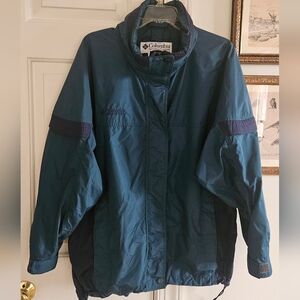 Columbia Bugaboo Women's Teal and Navy Windbreaker Jacket